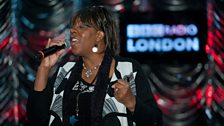 Jaki Graham in sound check