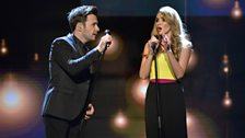 Shane Filan & Nadine Coyle perform