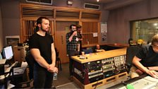 Arcane Roots in session at Maida Vale Studios