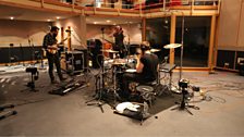 Arcane Roots in session at Maida Vale Studios