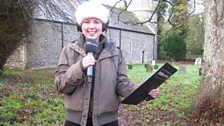 Anna was well-prepared for the day's cold conditions, with her Dr Zhivago-style hat!