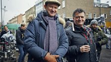 Mark Gatiss & Steven Moffat on location