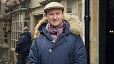 Mark Gatiss on location