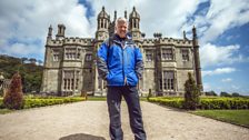 Derek in front of Margam castle