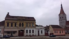 Main street and Lutheran church