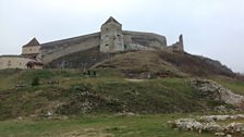 The fortress at Rasnov, built in the early 13th century