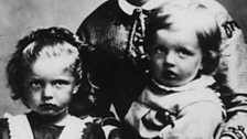 Sibelius in his mother's lap, next to sister Linda