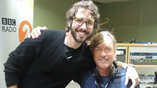 Josh Groban poses with Richard Madeley