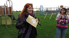 Next it was back into Norfolk, to the play equipment outside the village hall at Tilney St Lawrence