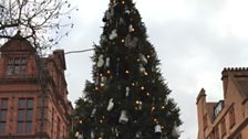 A Christmas Tree designed by Damien Hirst