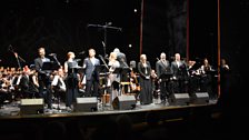 Our wonderful soloists: Hadley Fraser, Rosalie Craig, Tam Mutu, Emma Williams, Clare Teal, Ron Raines and John Owen-Jones