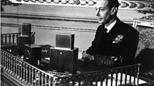 King George VI broadcasting to The Empire in 1944