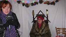 The treasure was in Father Christmas's grotto at Mundesley's Christmas street market