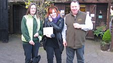 Sophie and the cider makers with clue five in Wells