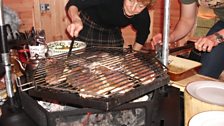 Cooking in the Arctic Hut