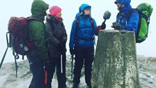 A very chilly Ben Lomond summit