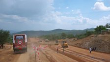 Road building in Kenya