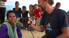 Nepal - Miles Warde interviewing near Dailekh