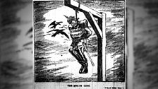 The Peace Line - A political cartoon from the Belfast Telegraph 03/01/1916