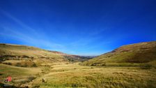 Breathtaking blue skies over the Beacons