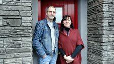 Anne and this week’s ‘poet in residence’ Willie Laverty.