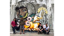 Kaff-eine painting with Geloy in Manila (2015)