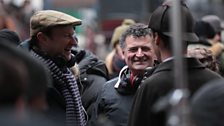 Mark Gatiss & Steven Moffat on location