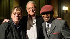 Val Wilmer (Photographer and a regular at The Flamingo Club), John Gunnell (who managed The Flamingo Club) and Eddie Thornton