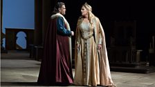 Tannhäuser (Johan Botha) & Elisabeth (Eva-Maria Westbroek) in Tannhäuser from the Metropolitan Opera, New York