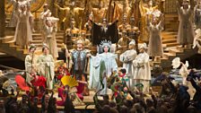 A scene from Franco Zeffirelli's production of Puccini's Turandot from the Metropolitan Opera, New York