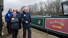 Jo and Bill take a leisurely stroll along the canal