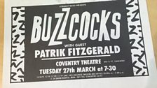 A flyer for a Buzzcocks concert