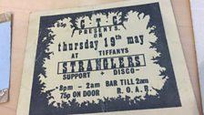 A ticket for a Stranglers concert