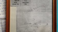 Beatles ticket and autographs