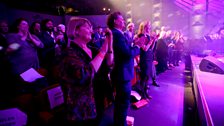 June Whitfield recieves a standing ovation