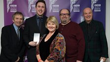 Edward Rowett, Gordon Kennedy & team won Best Scripted Comedy with a Live Audience, awarded by Annette Badland