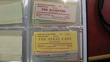 Mark Barnard from Cromer has a huge collection of tickets and other souvenirs from thirty years of gig-going