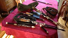 Uilleann and Pastoral pipes, finished, waiting