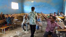 Maths class at Shebate Gum school