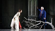 Tatyana (Nicole Car) and Onegin (Dmitri Hvorostovsky) meet after many years