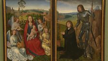 Hans Memling - Virgin and Child with Angels and St. George