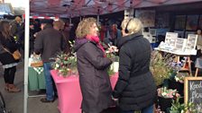 Sacha at the Sunday Market.