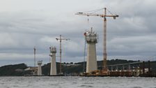 The three towers of The Queensferry Crossing