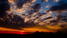 Cloudy Sky at Sunset