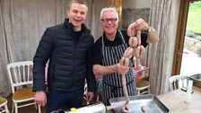 Sausage making in Goathurst