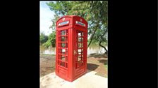 Phone box in Paraná, Brazil