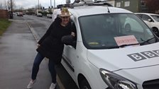 Sacha with her Easter Bonnet