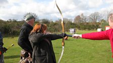 Clue three took Sophie to another local club, the King's Lynn Field Archers at East Winch