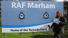 Our friends at RAF Marham kindly joined in with the fun, holding clue five