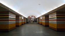 Soviet mosaic in the Kiev metro